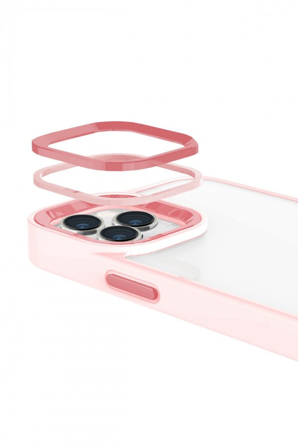 BUFF IPHONE 14 PRO NEW AİR BUMPER KILIF PİNK - 2