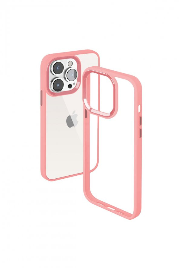 BUFF IPHONE 14 PRO NEW AİR BUMPER KILIF PİNK - 3