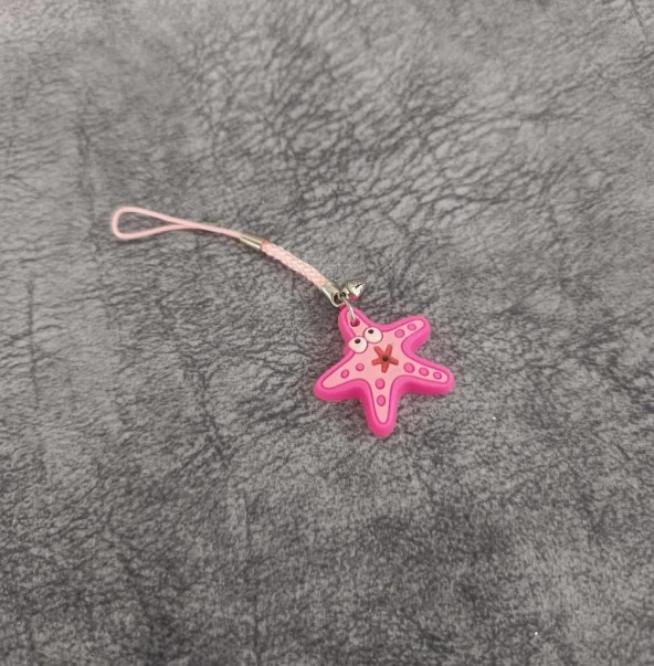 Anahtarlık Kolye Sevimli Yıldız Çanta Araba Cüzdan Aksesuar Süsü Hediye - 5