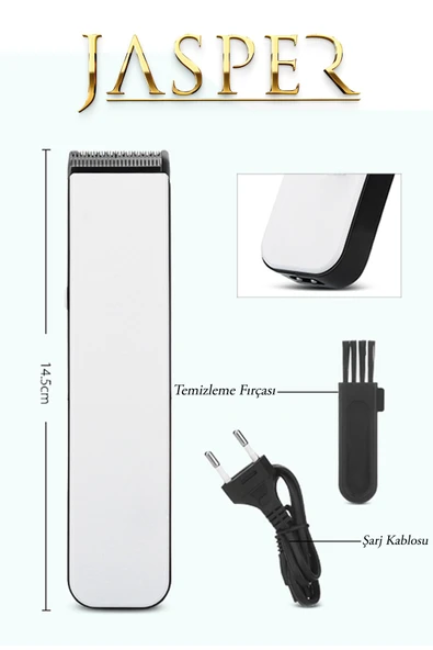 Jasper JPR-1014 Pro Ayarlanabilir Saç Tarağı Saç Sakal Ense Çizim Tıraş Makinesi