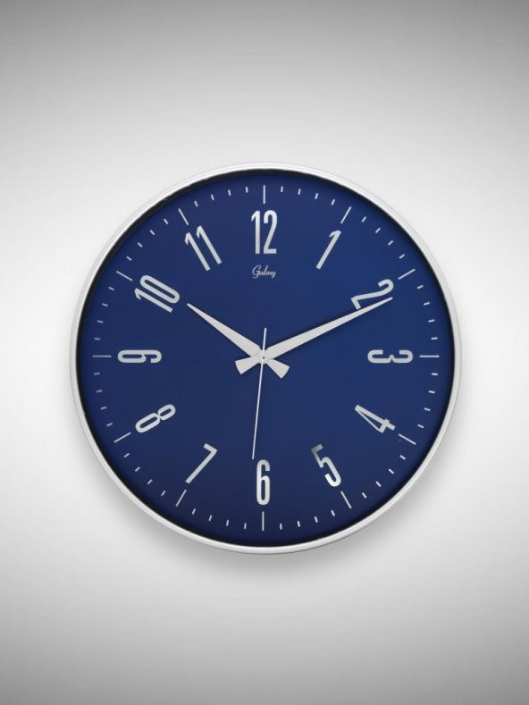 Galaxy 717-G-1 Serisi Eskitme Metal Görünümlü Sessiz Akar Modern Duvar Saati 40 cm ürün görseli