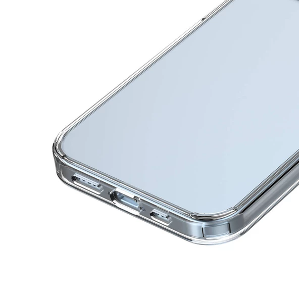 iPhone 15 Plus Kılıf Coss Şeffaf Sert Silikon Kılıf - 10