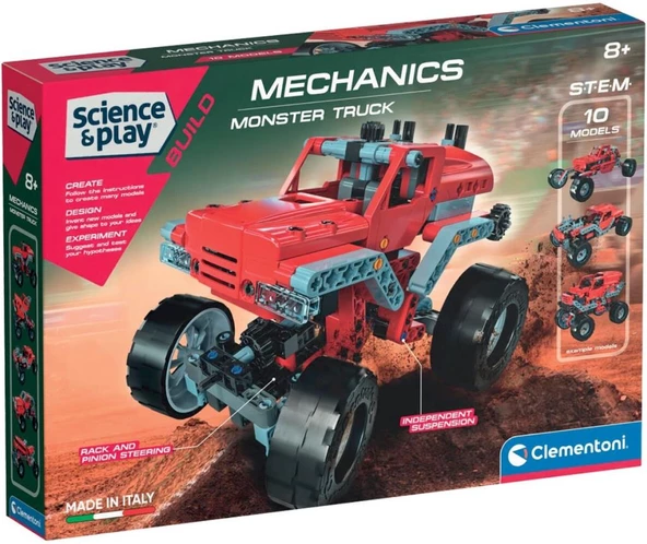 Clementoni Mekanik Laboratuvarı Canavar Kamyonlar 75038 Lisanslı