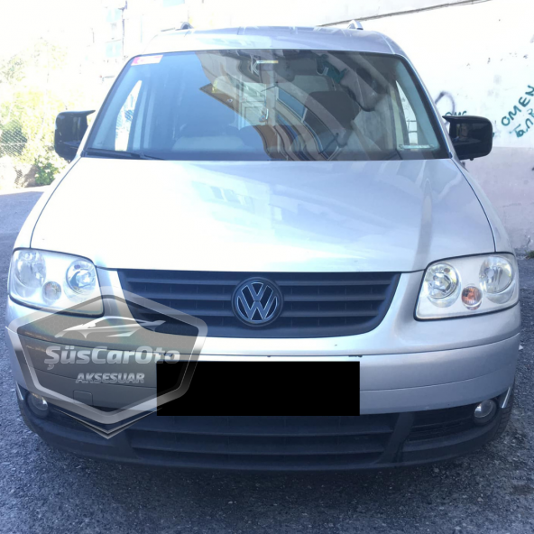 Vw Caddy Mk2 2005-2014 Uyumlu Batman Yarasa Ayna Kapağı Piano Black ABS Plastik - 2