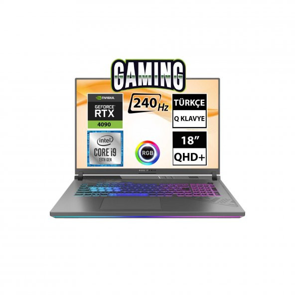 Asus ROG Strix SCAR 18 G834JY-N6041A3 i9-13980HX 64GB 2TBSSD RTX4090 18" QHD+ FreeDOS Taşınabilir Bilgisayar