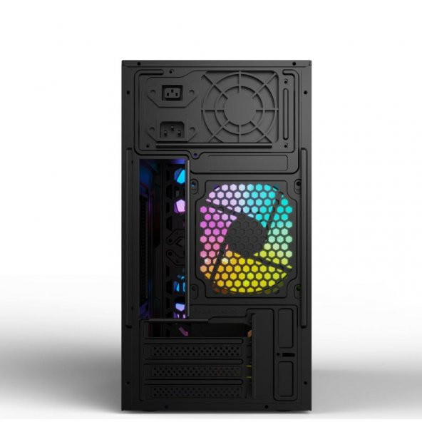 İzoly Artes M2 3x Rainbow Fanlı Usb 3.0 Temperli Cam Bilgisayar Kasası - 6