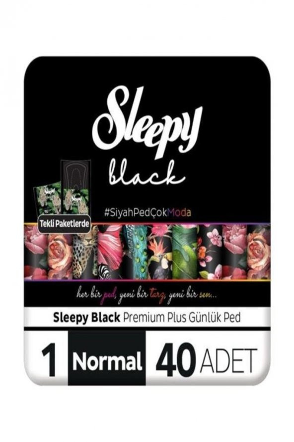 Sleepy Black Premium Plus Günlük Ped Normal 40 Adet Ped TYC00547365774