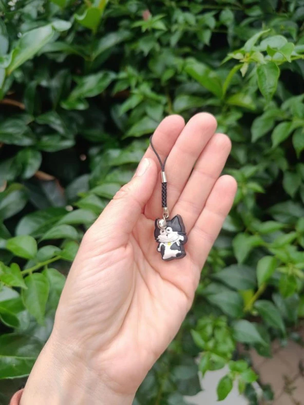 Anahtarlık Kolye Sevimli Kedi Çanta Araba Cüzdan Aksesuar Süsü Hediye