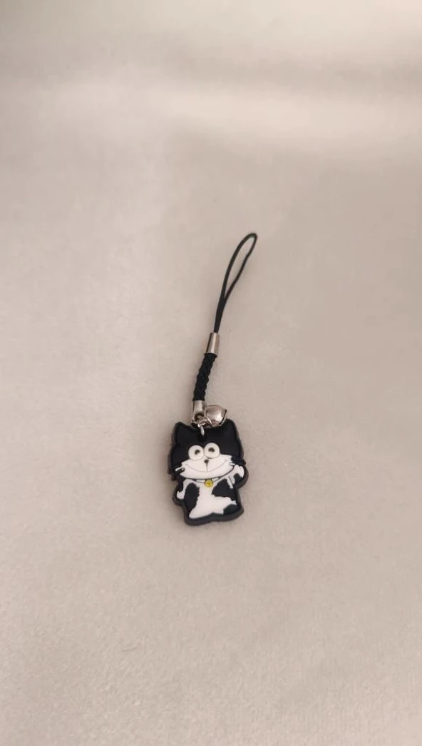 Anahtarlık Kolye Sevimli Kedi Çanta Araba Cüzdan Aksesuar Süsü Hediye - 5