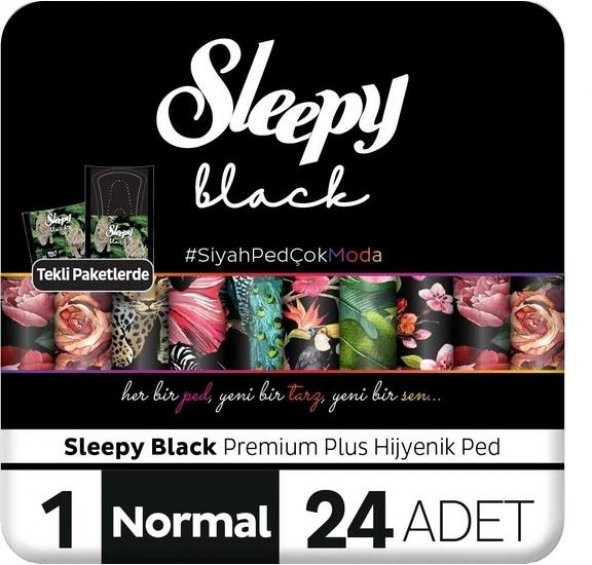 Sleepy Black Ped Normal 24 Lü