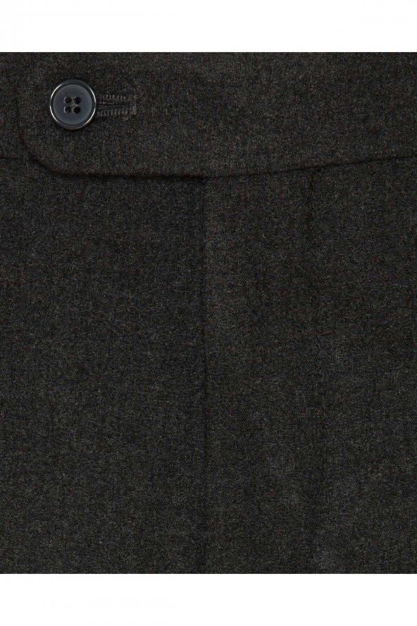 Rahat Kalıp Flanel Lacivert Erkek Pantolon - 2