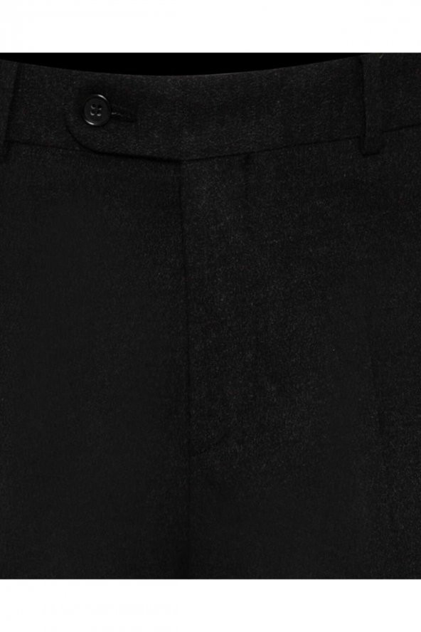 Rahat Kalıp Flanel Lacivert Erkek Pantolon - 4