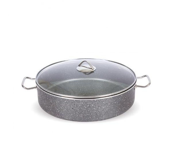 Fms G2007 Granit Endüstriyel 36 No Basık Tencere Gri