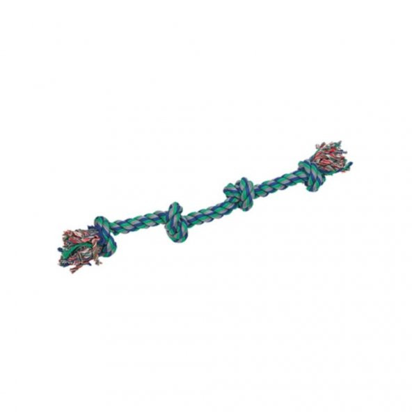 Flamingo 4 Düğümlü Renkli  İp S 60 cm  Köpek Oyuncağı ürün görseli