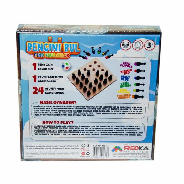 Redka Rengini Bul Kutu Oyunu - 5