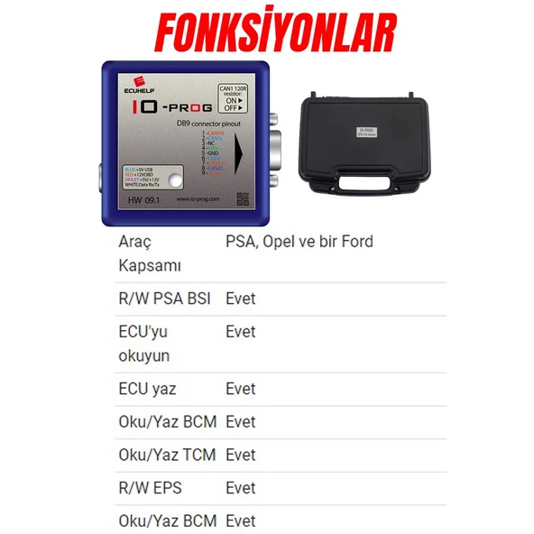 IO-PROG IO Prog PSA Ford Opel GM ECU Programcısı + Ücretsiz Uzaktan Kurulum - 6
