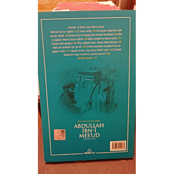 Genç Müslümanın Lideri Abdullah İbni Mesud (r.a.) Abdulkadir Bölücek RAVZA YAYINLARI - 2