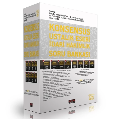 KONSENSUS Ustalık Eseri İdari Hakimlik Soru Bankası Savaş Yayınları 2023