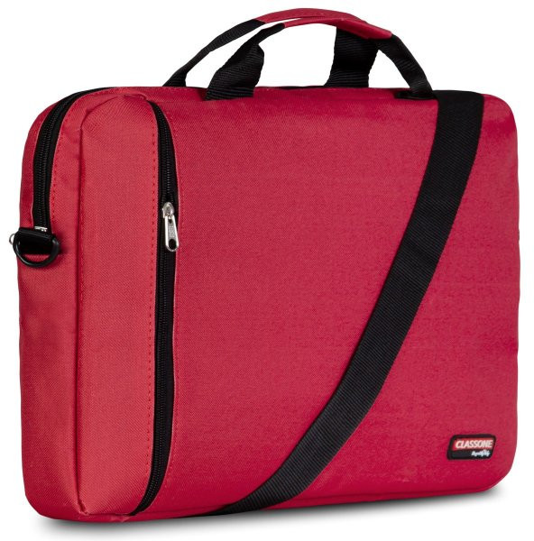 Classone WTX202 WTXpro Serisi Su Geçirmez 15.6 inch Laptop  Notebook El Çantası Kırmızı - 4