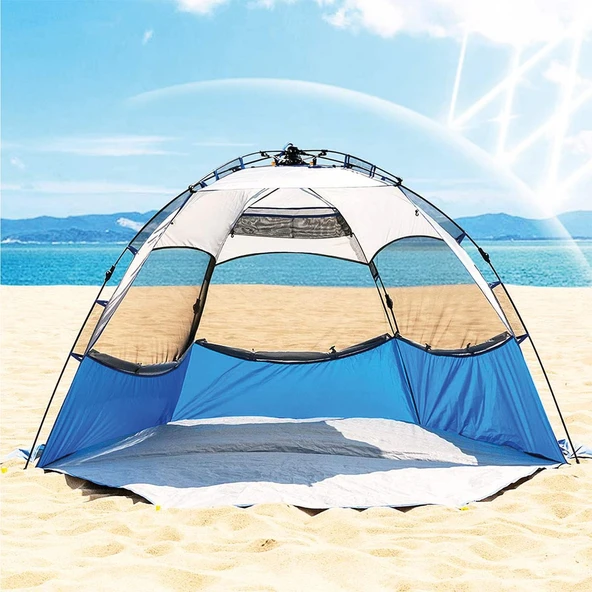 Mobihome Otomatik Plaj Çadırı-MAVİ - Resim 11