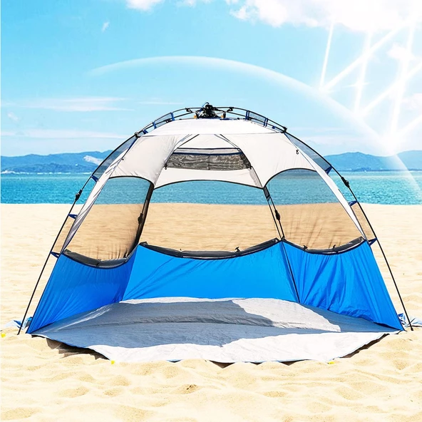 Mobihome Otomatik Plaj Çadırı-MAVİ - Resim 2