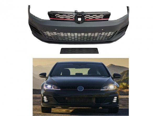 Volkswagen Golf 7,5 2017-2020 Gti Ön Tampon ve Panjur Seti - 5
