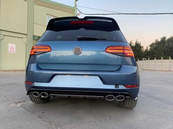 Volkswagen Golf 7 İçin Golf 7.5 R Arka Tampon - 4