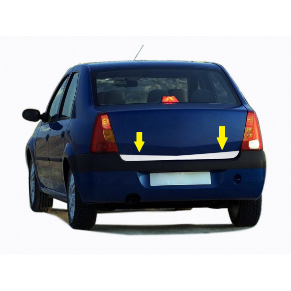 Dacia Logan Krom Bagaj Alt Çıtası 2005-2008 Paslanmaz Çelik - 1