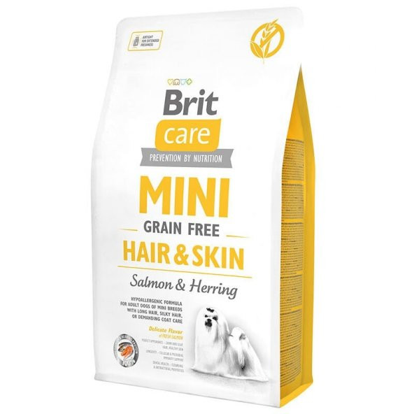 Brit Care Mini Hair Skin Somonlu 2 Kg