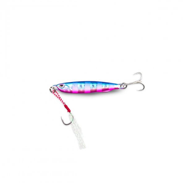 Fujin Metal GO 40gr 78mm Jig Yem Blue Pink Zebra Glow