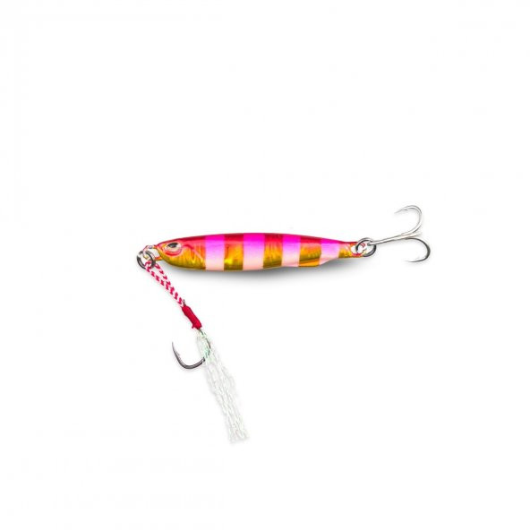 Fujin Metal GO 20gr 62mm Jig Yem Pink Gold Zebra Glow