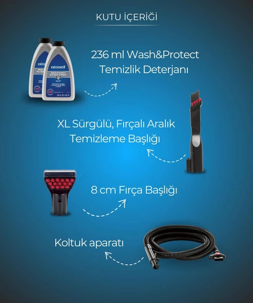 Bissell Proheat 2x Revolution Halı - Koltuk Yıkama ve Leke Çıkarma Makinesi - 7