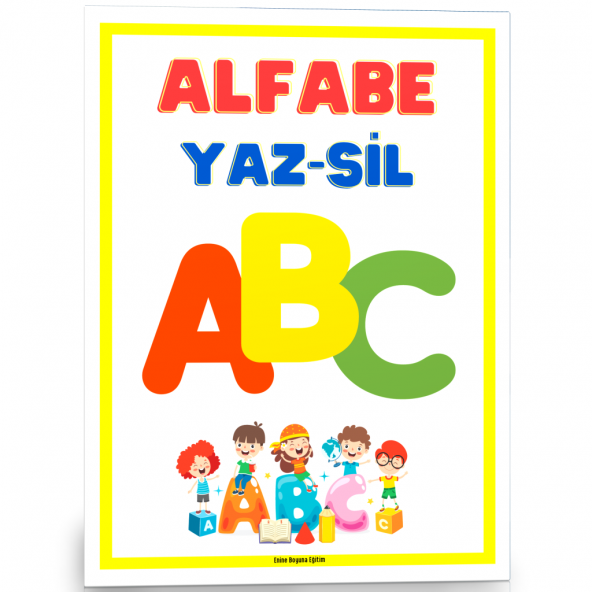 Okul Öncesi ALFABE Yaz-Sil Kitabı ürün görseli 1