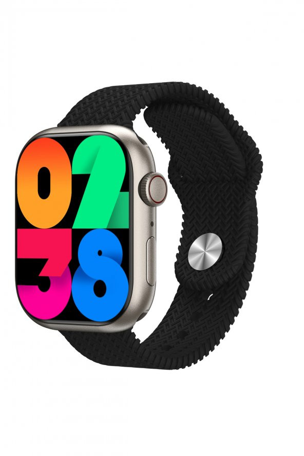 Hk9pro Akıllı Saat Süper Amoled New 2023 (ÇİFT KORDON SİYAH&BEYAZ) - 7