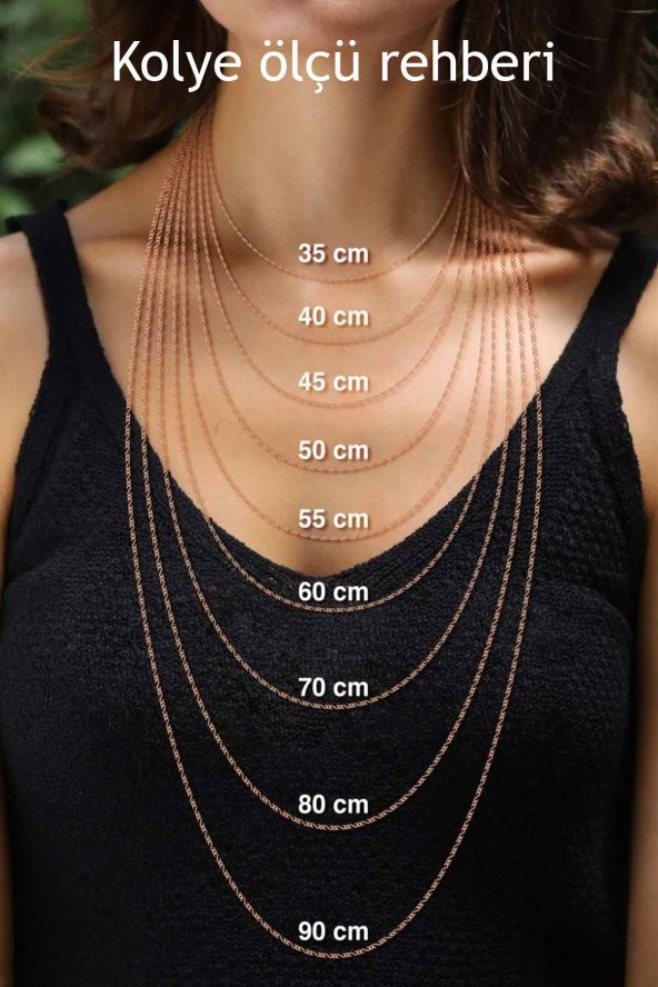 TOPTANBULURUM Gümüş Renk İnce Zincir Hayat Ağacı Çelik Kolye 40 cm - Resim 3