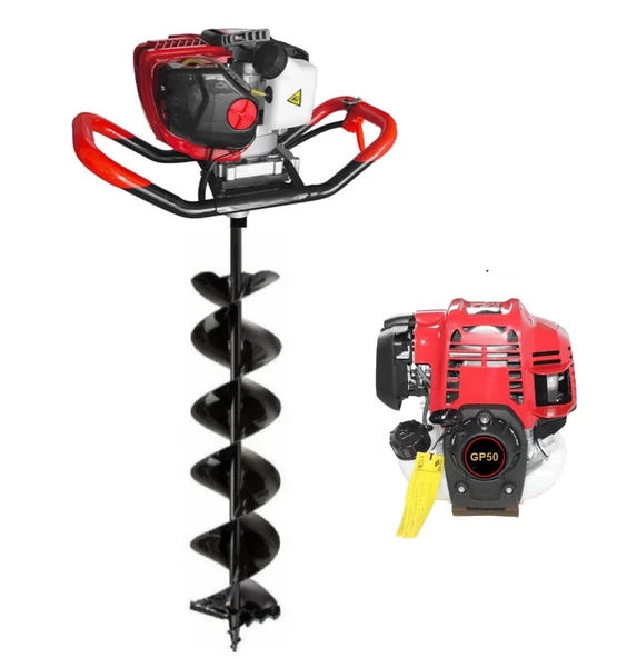 Gardenpro GX50 Toprak Burgu Makinası 4 Zamanlı Motor 100 mm