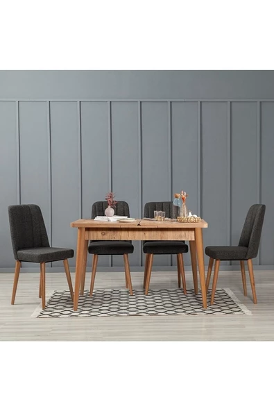 ZEYTUN Milano Medium Mutfak Masa Takımı Atlantik Antrasit - 2