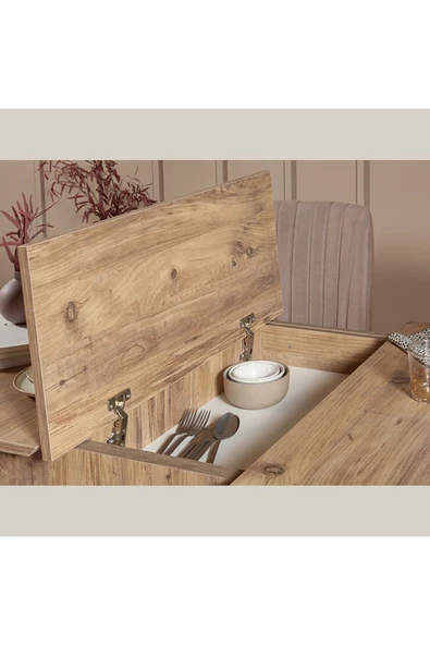 ZEYTUN Milano Medium Mutfak Masa Takımı Atlantik Taş - 3