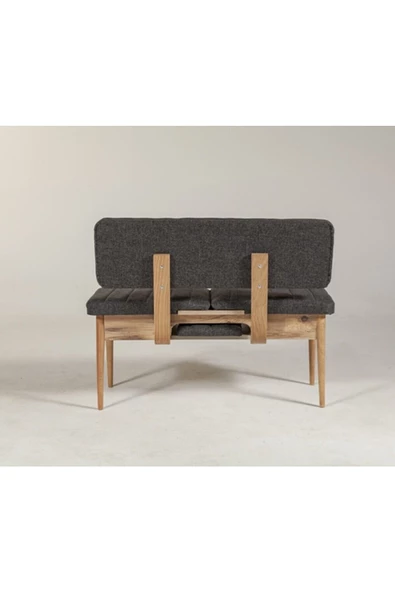 ZEYTUN Paris Banklı Yemek Masası Takımı Atlantik Antrasit - 6