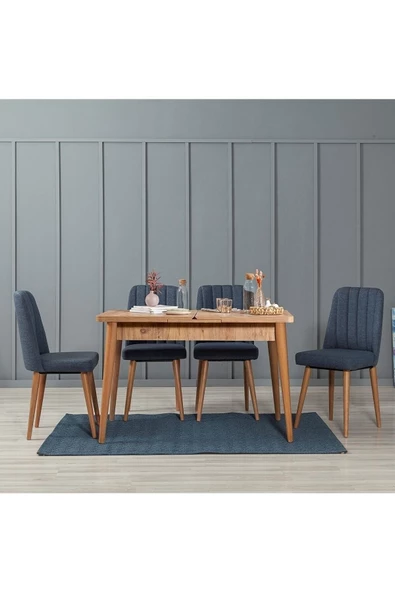 ZEYTUN Milano Medium Mutfak Masa Takımı Atlantik Lacivert - 2