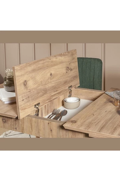 ZEYTUN Milano Medium Mutfak Masa Takımı Atlantik Yeşil - 3