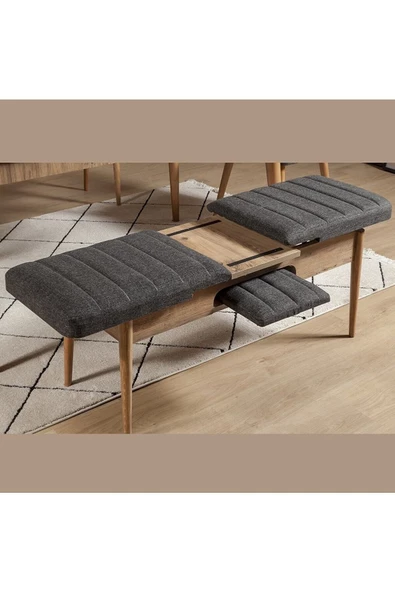 ZEYTUN Roma Large Mutfak Masa Takımı Atlantik Antrasit - 4