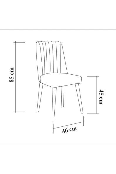 ZEYTUN Paris Banklı Yemek Masası Takımı Ceviz Soho Gri - 8