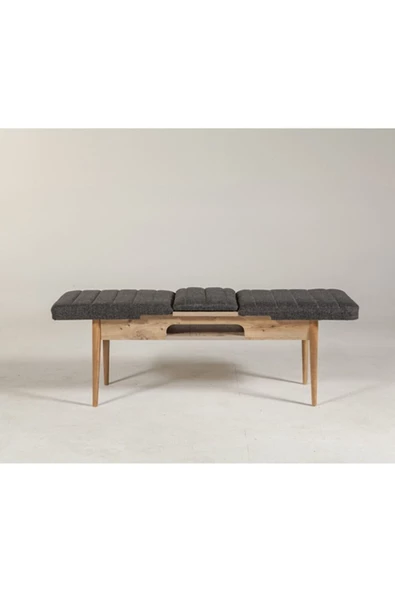 ZEYTUN Paris Banklı Yemek Masası Takımı Atlantik Antrasit - 7