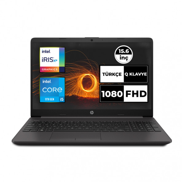 HP 250 G8 Intel Core i5-1135G7 8GB 256GB SSD Freedos 15.6" FHD Taşınabilir Bilgisayar 853U8ES