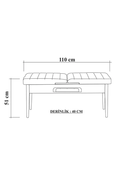 ZEYTUN Roma Large Mutfak Masa Takımı Soho Gri - 7