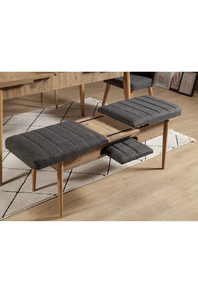 ZEYTUN Ahşap Açılır Bench Atlantik Antrasit - 3