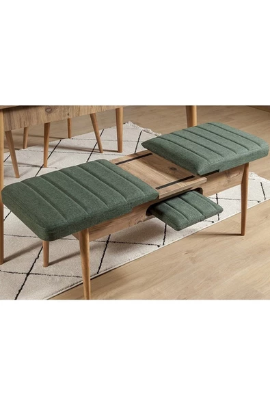 ZEYTUN Ahşap Açılır Bench Atlantik Yeşil - 2