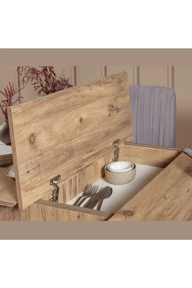 ZEYTUN Roma Large Mutfak Masa Takımı Soho Gri - 2