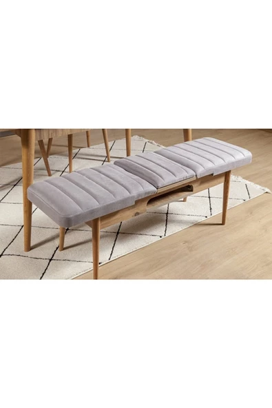 ZEYTUN Paris Banklı Yemek Masası Takımı Atlantik Soho Gri - 4